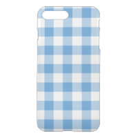 Light Blue and Transparent Gingham Pattern