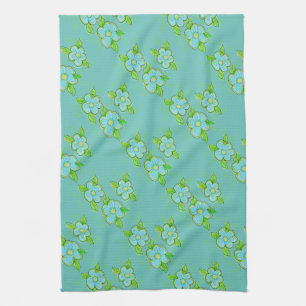 Light blue and turquoise towel