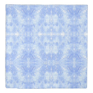 Light Blue and White Abstract Duvet Covers