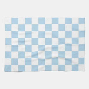 Checkered Hand Towel - Blue