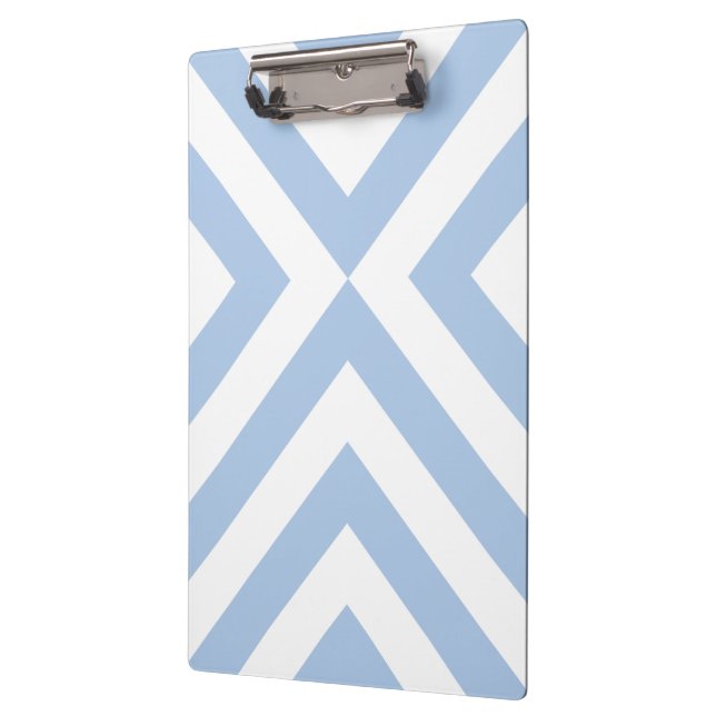 Light Blue and White Chevrons Clipboard (Left)