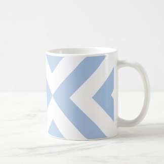 Light Blue and White Chevrons Coffee Mug