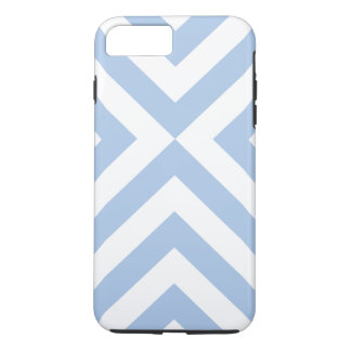 Light Blue and White Chevrons iPhone 8/7 Plus Case