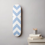 Light Blue and White Chevrons Skateboard Deck<br><div class="desc">Alternating light blue and white chevrons converge in this bold,  original geometric design. 

 Digitally created image. 
 Copyright © Claire E. Skinner. All rights reserved.</div>