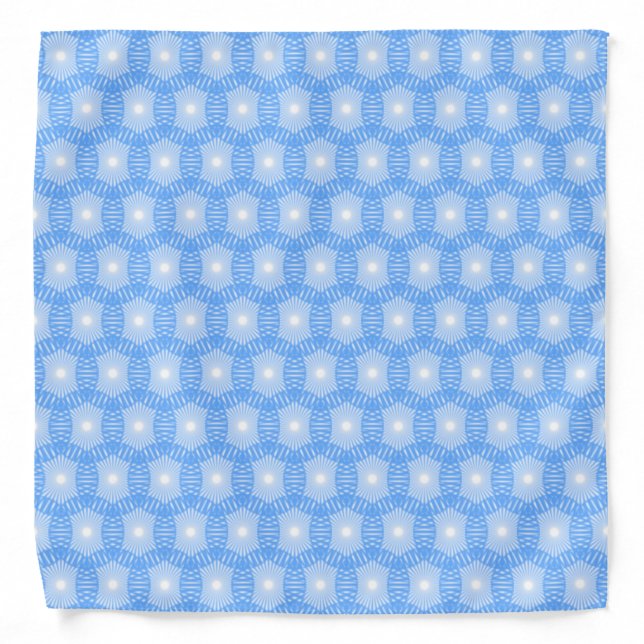 Light Blue and White Circles Bandana (Front)