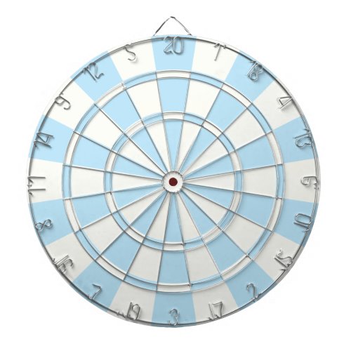 Light Blue And White Dart Board