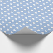 Light Blue and White Polka Dot Wrapping Paper (Corner)