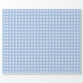 Light Blue and White Polka Dot Wrapping Paper (Flat)