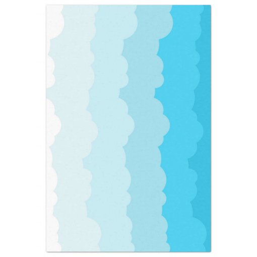 Light Blue and White Sky Clouds Tissue Paper | Zazzle