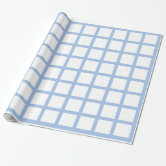 Sky Blue and Black Stripes Wrapping Paper, Zazzle