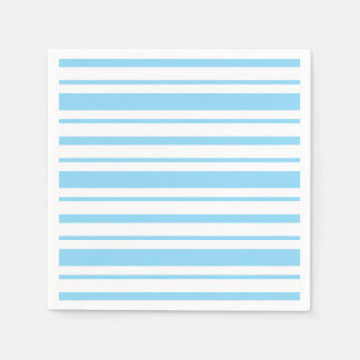 Light Blue and White Stripe Napkins