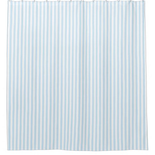 Light Blue and White stripe Shower Curtain
