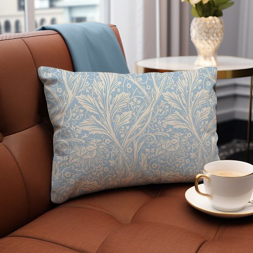 Light Blue Arcadia William Morris Hawthorn Lumbar Pillow