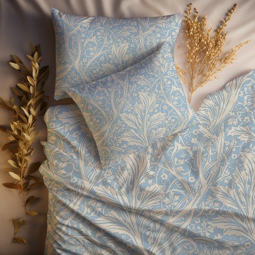 Light Blue Arcadia William Morris Pattern Duvet Cover