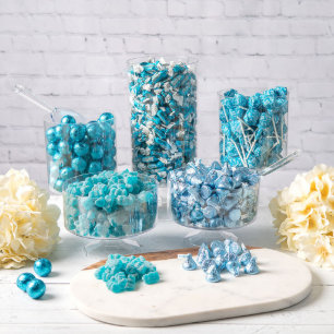 Light Blue Assorted Candy Buffet