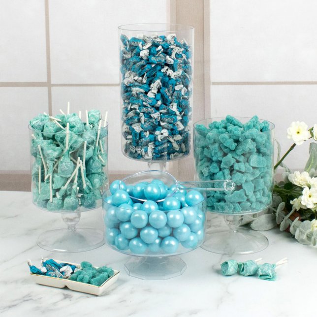 Light Blue Assorted Candy Mini-Buffet (Front)