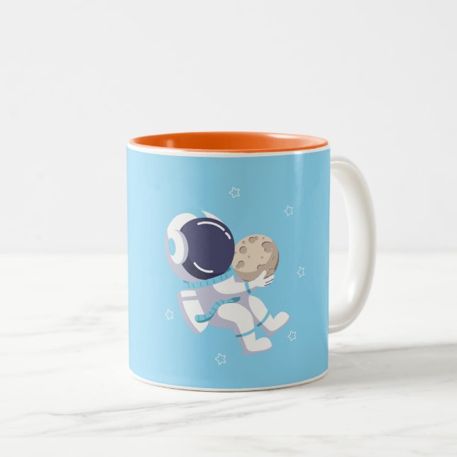 Light Blue Astronaut - Mug (Front Right)