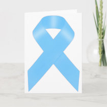 Light Blue Awareness Ribbon Card