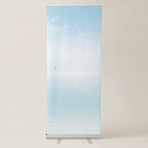 Light Blue Best Vertical Retractable Banner