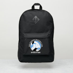 light blue black volleyball team colors spirit port authority® backpack
