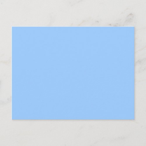 Light Blue Blank Postcard