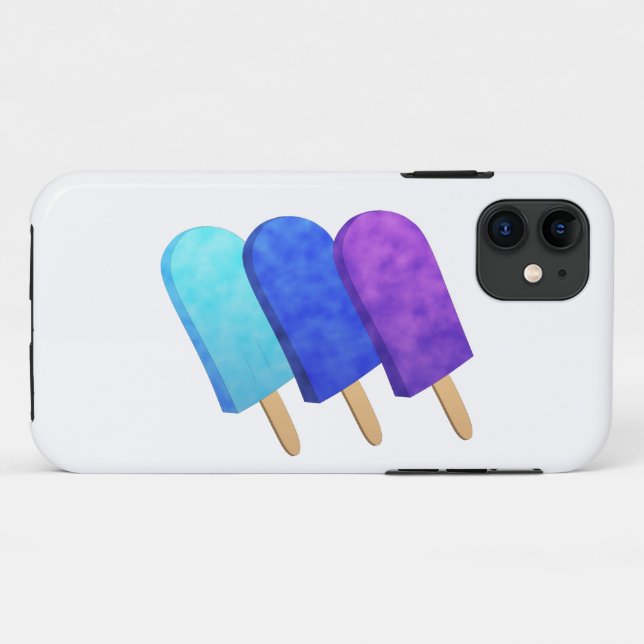 Light Blue, Blue, and Purple Ice Pops Case-Mate iPhone Case (Back (Horizontal))