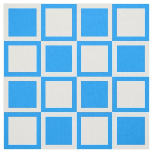 Light Blue Bold Mod Squares ~ large scale Fabric
