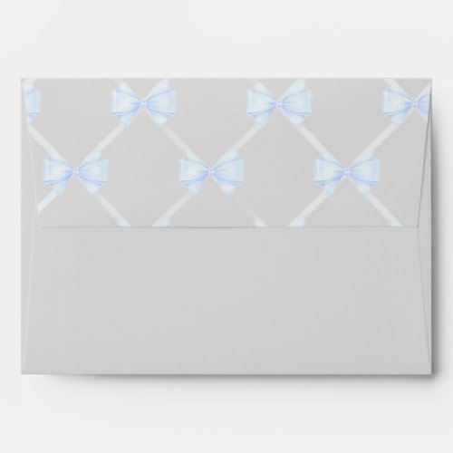 Light blue bow  envelope