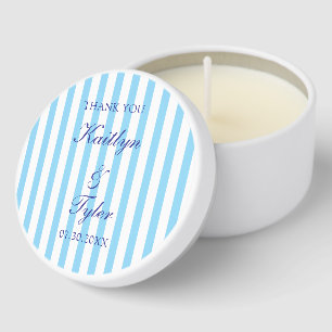 Light Blue Bridal Shower Favors Custom Wedding Mini Candle Favors