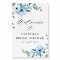 light blue bridal shower welcome sign