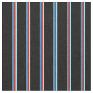 Light Blue, Brown, Blue, and Black Colored Lines Fabric