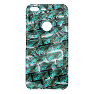 Light blue, bubbles upon grating or brick effect? uncommon google pixel XL case