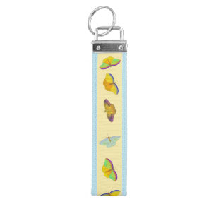 Light Blue Butterfly Keychain