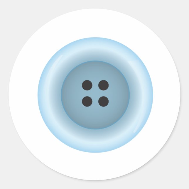 Light Blue Button Sticker seal (Front)