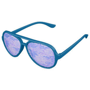 Light Blue Camouflage Pattern Aviator Sunglasses
