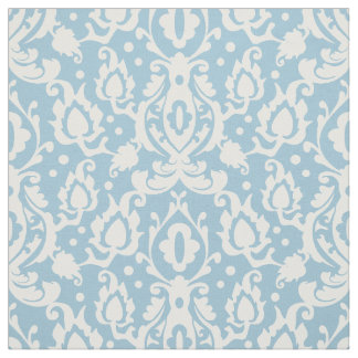 Light Blue Casbah Damask Fabric