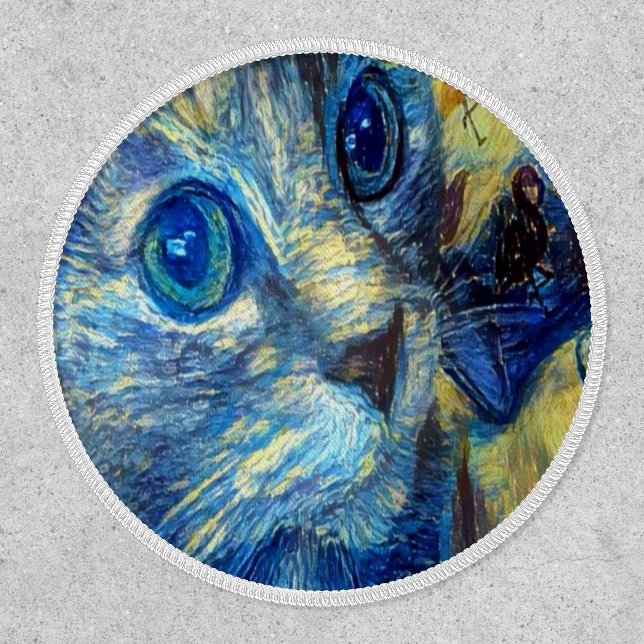 Light Blue Cat Patch (Front)