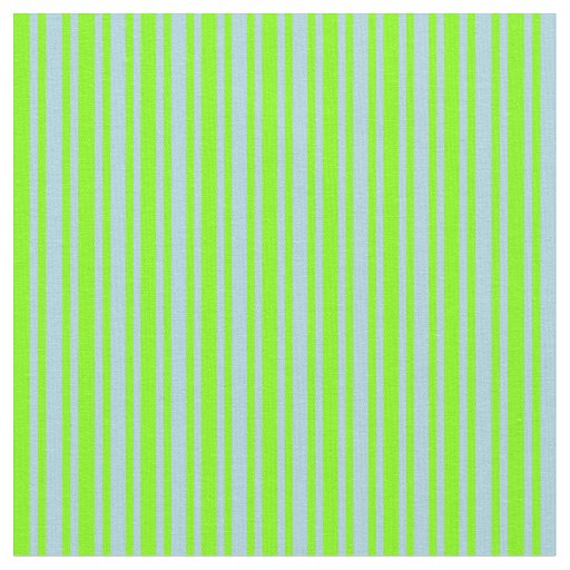 Light Blue & Chartreuse Colored Lines Fabric