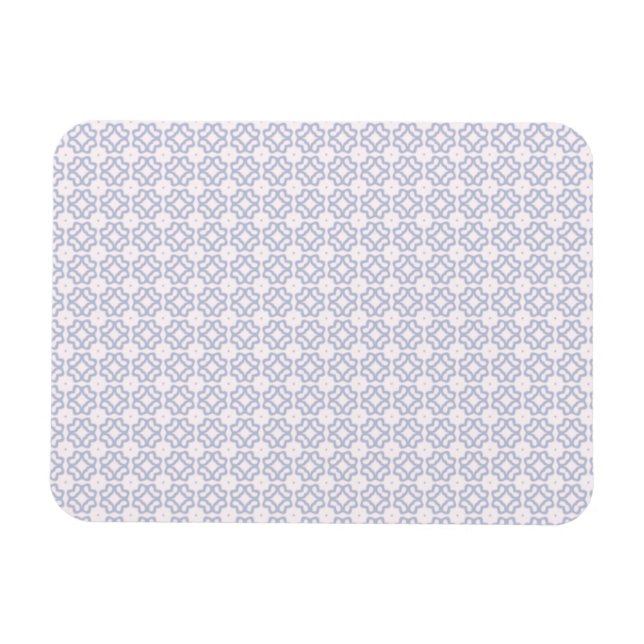 Light Blue Circle Pattern Magnet (Horizontal)