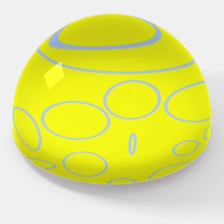 Light Blue Circles Yellow