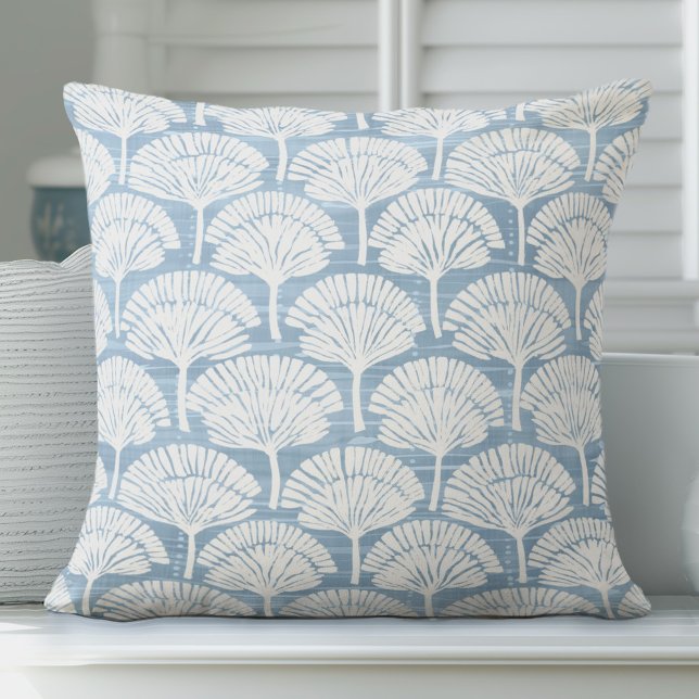 Light Blue Coastal Throw Pillow (Creator Uploaded)