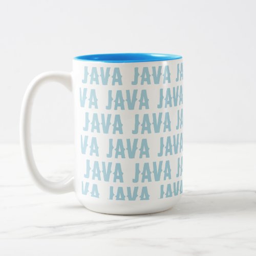 Light Blue Coffee Mug Java Great Gift Idea