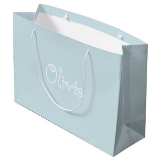 Light Blue Color Baby Shower Gift Bag