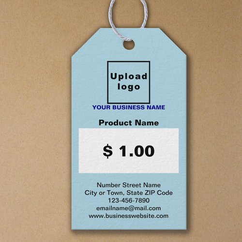 Light Blue Color Business Product Price Tag