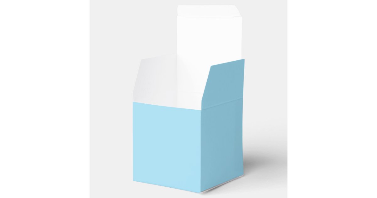 Light Blue Color Favor Box Zazzle