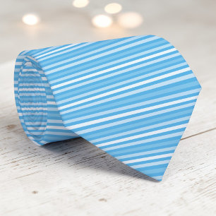 Light Blue Color Stripes Necktie