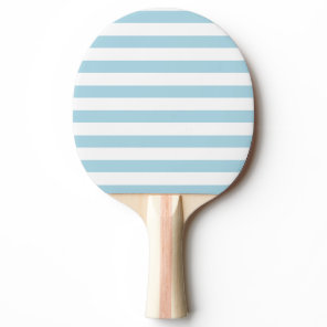 Light Blue Color Stripes Vacation Summer Pastel   Ping Pong Paddle