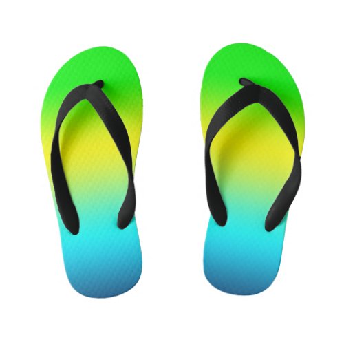 light blue compilation flip flops for kids