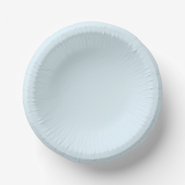 Light Blue Connected Dots Paper Plates Bowls (Front)