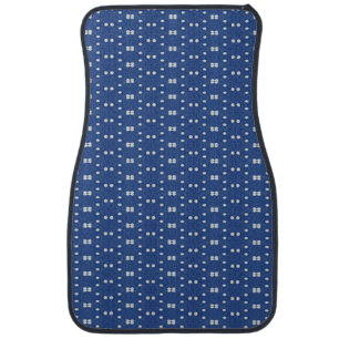 Light Blue Cross Hatch Car Floor Mat